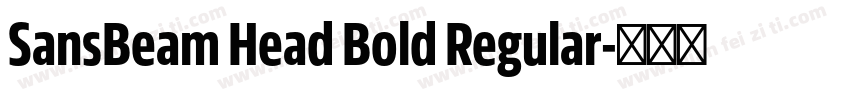 SansBeam Head Bold Regular字体转换
